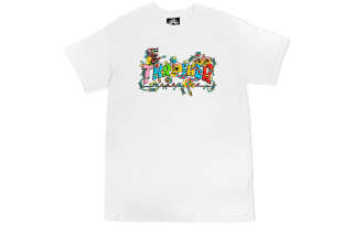 Thrasher T Shirts Unisex White Crew Neck Moderate Straight Fit