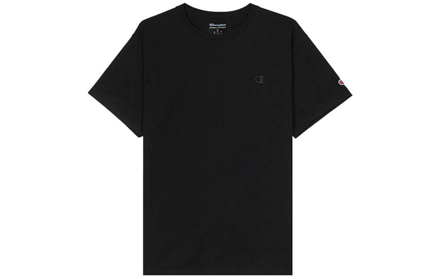 Champion Champion T Shirt US Version Unisex Black
