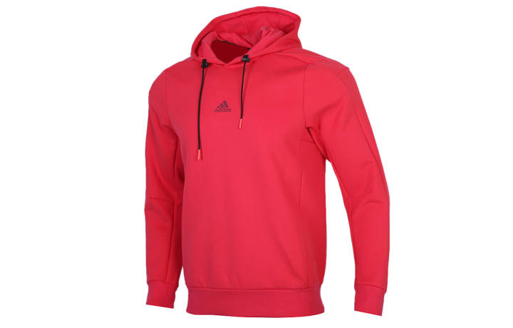 Adidas Adidas Sweatshirts Men's Pink Hooded Moderate Regular