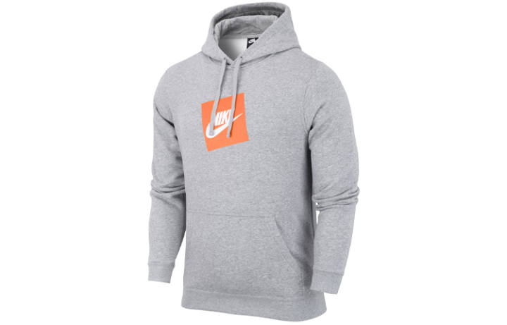 Nike Nike Sweatshirts Men's Gray Hooded Moderate Regular