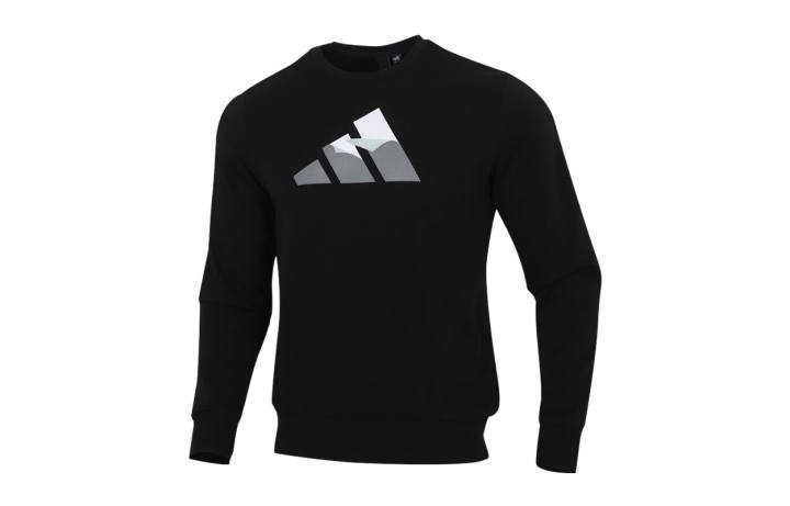 Adidas Adidas Sweatshirts Men's Black Crew Neck Moderate Regular