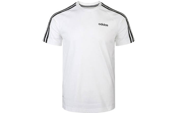 Adidas Adidas T Shirts Men's White Crew Neck Moderate Straight Fit