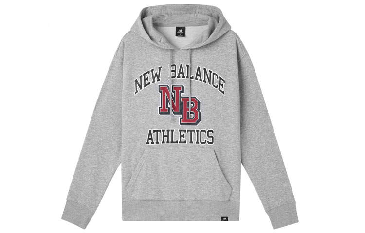 New Balance New Balance Sweatshirts Men's Gray Hooded Moderate Regular