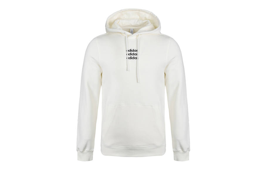Adidas Neo Sweatshirts Men's Ivory Hooded Moderate Regular