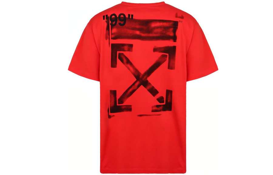 OFF-WHITE OFF WHITE Impressionism Diagonal Stencil Tee