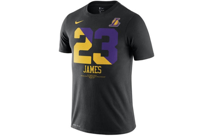 Nike Nike Dri Fit T Shirts Men's Black Crew Neck Moderate Straight Fit