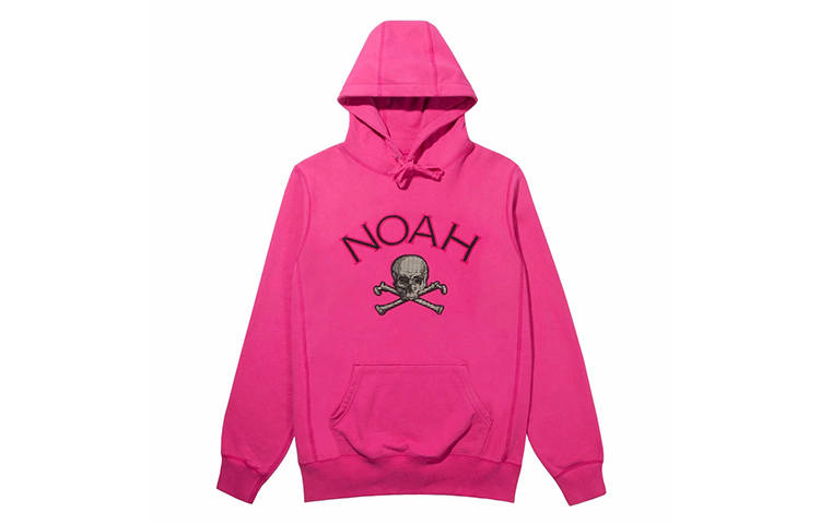 NOAH Sweatshirts Unisex Purple Hooded Moderate Regular