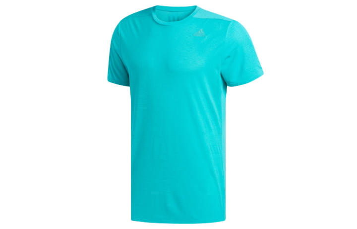Adidas Adidas T Shirts Men's Cyan Crew Neck Moderate