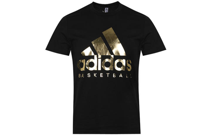 Adidas Adidas T Shirts Men's Black Crew Neck Moderate Straight Fit