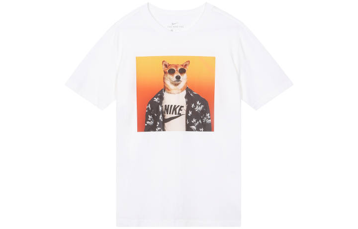 Nike Nike T Shirts Men's Crew Neck Moderate Straight Fit