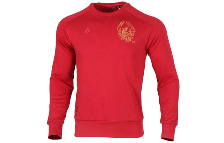 Adidas Adidas Arsenal Sweatshirts Men's Red Crew Neck Moderate Regular