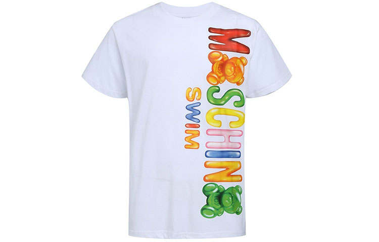 MOSCHINO Logo Printed Crewneck T Shirt