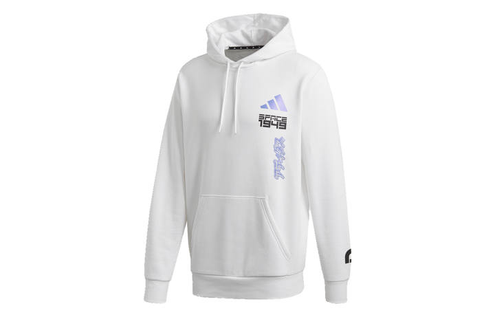 Adidas Adidas Sweatshirts Men's White Hooded Moderate Regular