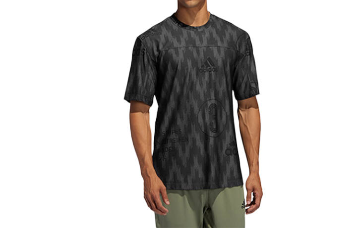 Adidas Adidas T Shirts Men's Black Crew Neck Moderate Straight Fit