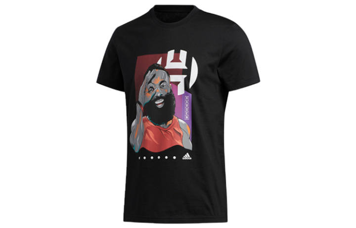 Adidas Adidas T Shirts Men's Black Crew Neck Moderate Straight Fit