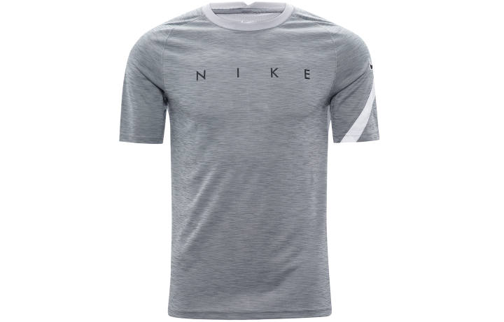 Nike Nike Dri Fit T Shirts Men's Smoke Gray Crew Neck Moderate Straight Fit