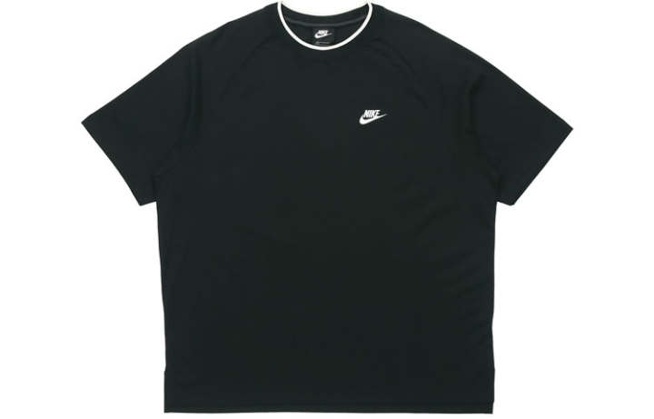 Nike Nike T Shirts Men's Black Crew Neck Moderate Straight Fit