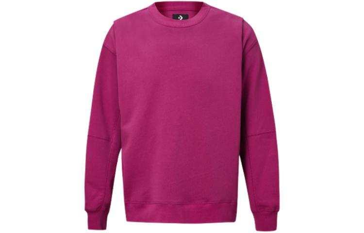 Converse Converse Sweatshirts Unisex Fuchsia Crew Neck Moderate Regular