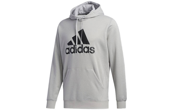 Adidas Adidas Sweatshirts Men's Medium Heather Gray Hooded Moderate Regular