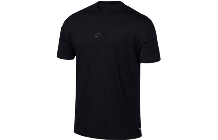 Nike Nike T Shirts Men's Black Crew Neck Moderate Straight Fit