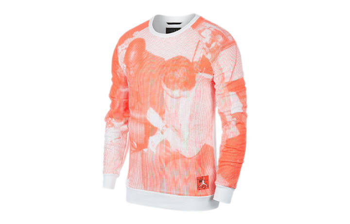 Jordan Jordan Sweatshirts Men's Orange Crew Neck Moderate Regular