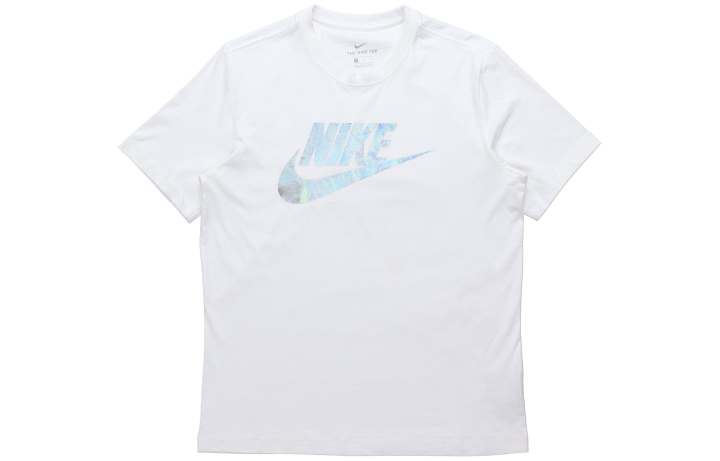 Nike Nike T Shirts Men's White Crew Neck Moderate Straight Fit