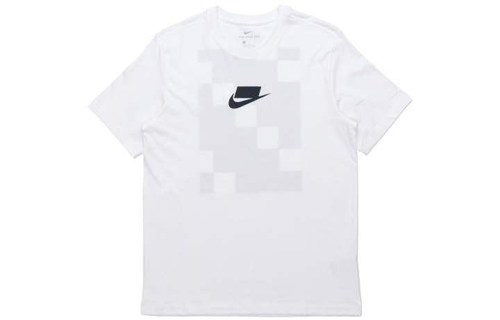 Nike Nike T Shirts Men's White Crew Neck Moderate Straight Fit