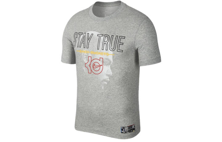 Nike Nike T Shirts Men's Gray Crew Neck Moderate Straight Fit