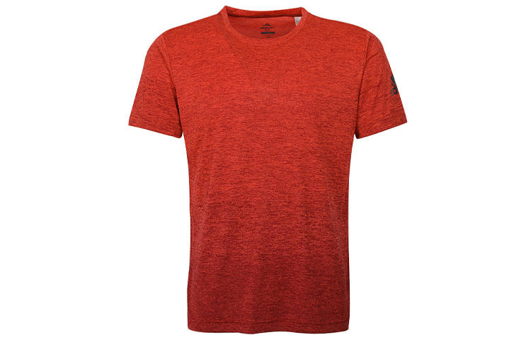 Adidas Adidas XPERIOR MERINO T Shirts Men's Orange Crew Neck Moderate Straight Fit