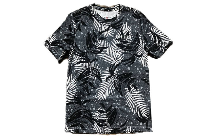 Jordan Jordan T Shirts Men's Black Crew Neck Moderate Straight Fit