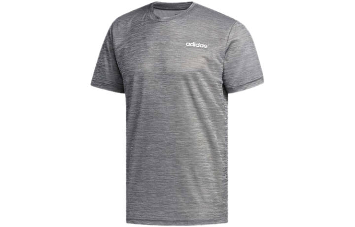 Adidas Adidas T Shirts Men's Light Gray Crew Neck Moderate Straight Fit