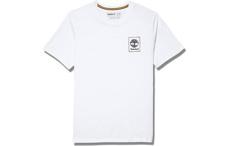 Timberland T Shirts Men's White Crew Neck Moderate Straight Fit