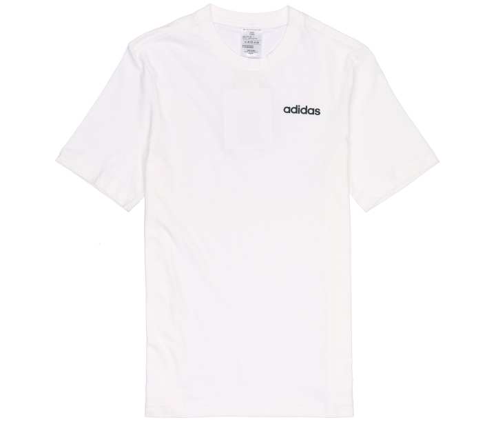 Adidas Adidas T Shirts Men's White Crew Neck Moderate Straight Fit
