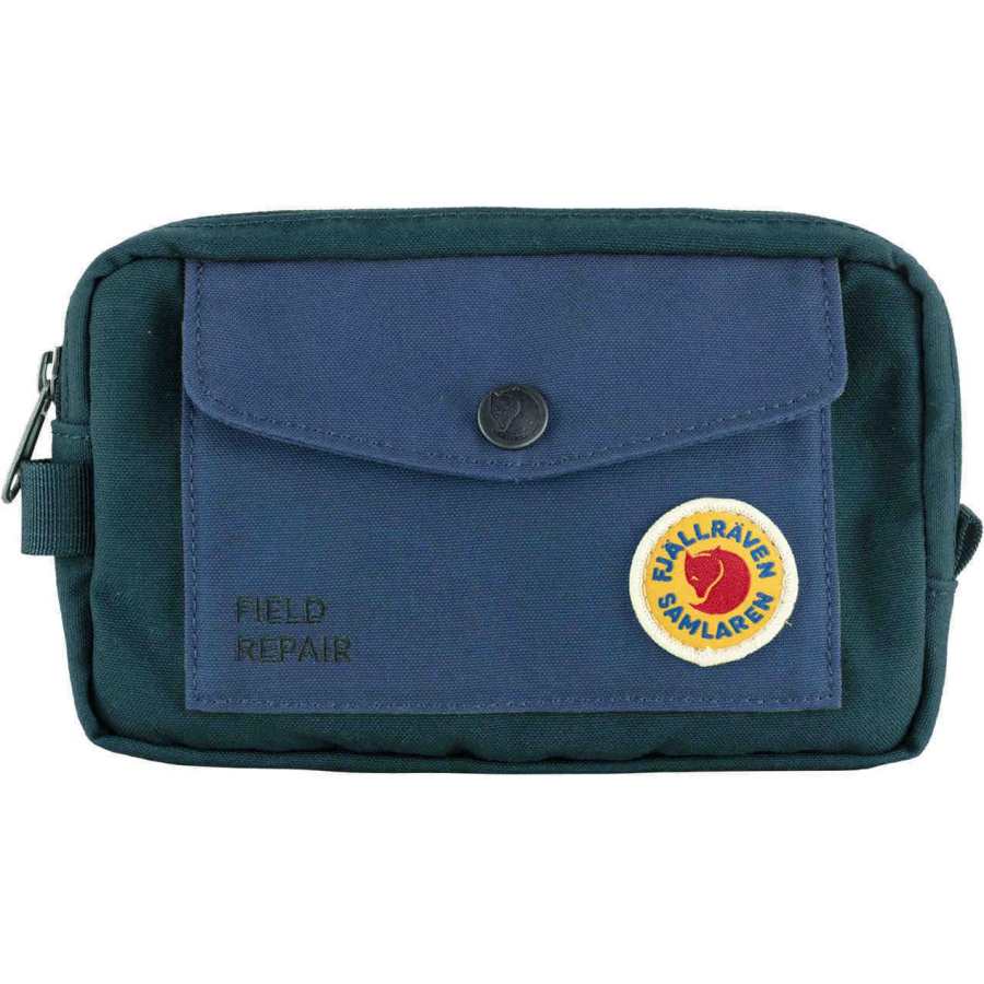 Fjallraven Recycled Polyester Travel Storage Bag Unisex Glacier Green & Dark Blue