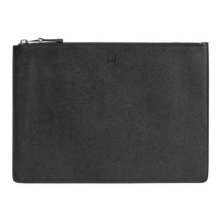 Dunhill Cow Leather Clutch Medium Unisex Black