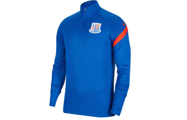 Nike Nike T Shirts Men's Blue Stand Collar Moderate Straight Fit
