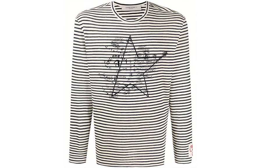 Golden Goose Deluxe Brand Striped Crewneck T Shirt
