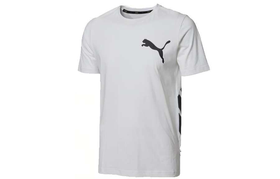 PUMA T Shirts Men's Crew Neck Moderate Straight Fit