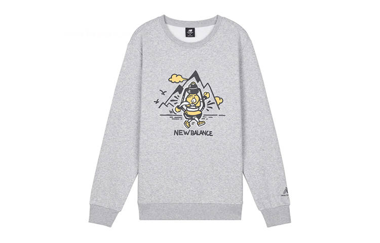 New Balance New Balance Sweatshirts Unisex Gray Crew Neck Moderate Regular