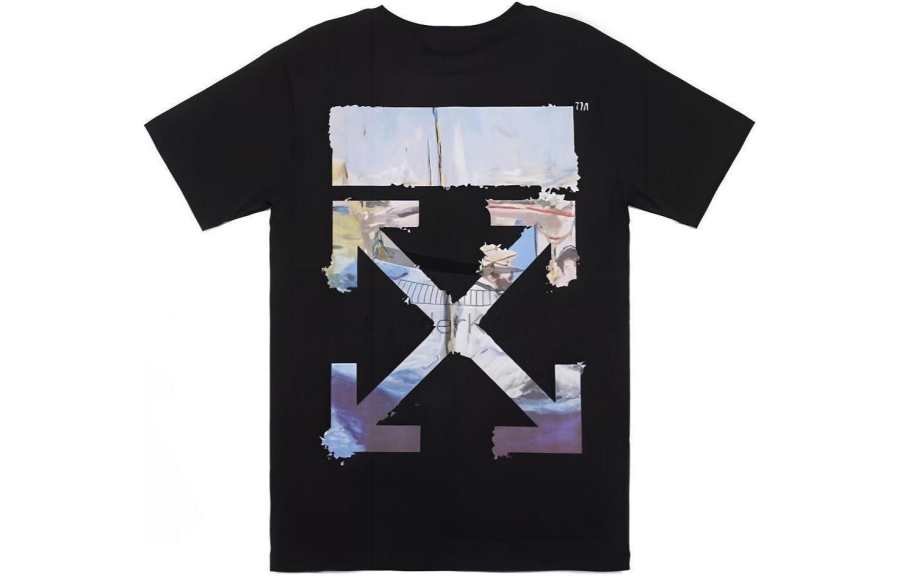 OFF-WHITE OFF WHITE T Shirts Men's Crew Neck Moderate Straight Fit