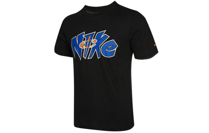 Nike Nike T Shirts Men's Black Crew Neck Moderate Straight Fit