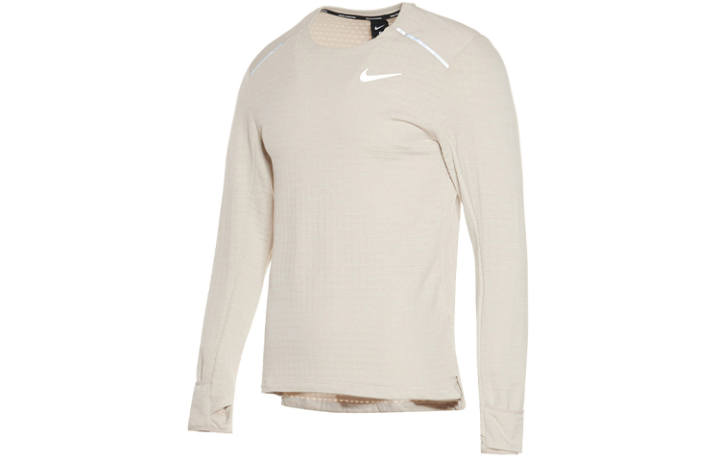 Nike Nike T Shirts Men's Ecru Crew Neck Moderate Straight Fit