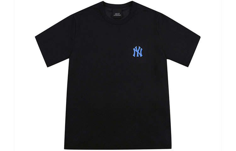 MLB MLB Base Logo T Shirts Unisex Black Crew Neck Moderate Straight Fit