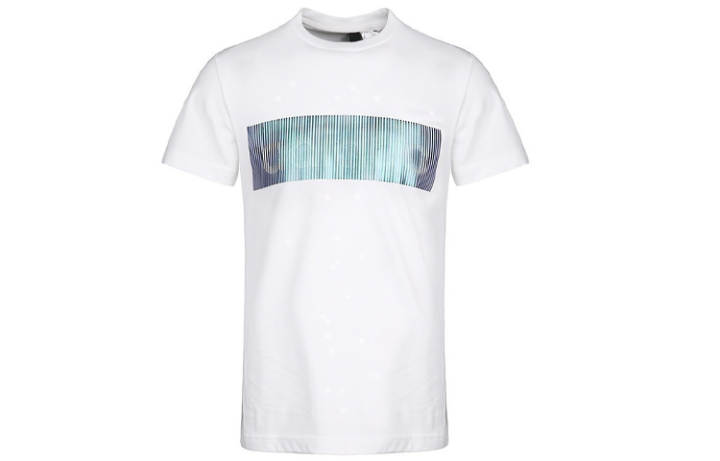 Adidas Adidas T Shirts Men's White Crew Neck Moderate Straight Fit
