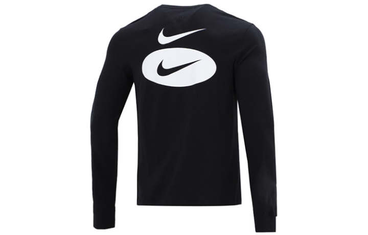 Nike Nike T Shirts Men's Black Crew Neck Moderate Straight Fit