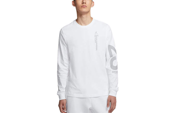Jordan Jordan Air Jordan 23 T Shirts Men's White Crew Neck Moderate Straight Fit