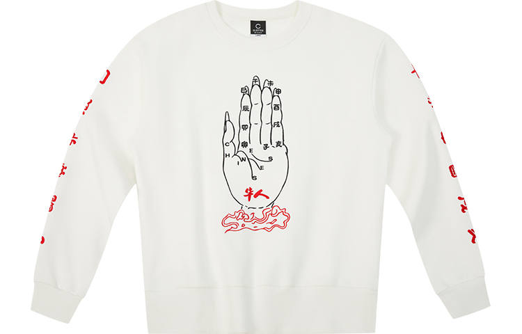 CLOT CLOT Sweatshirts Men's White Crew Neck Moderate Regular