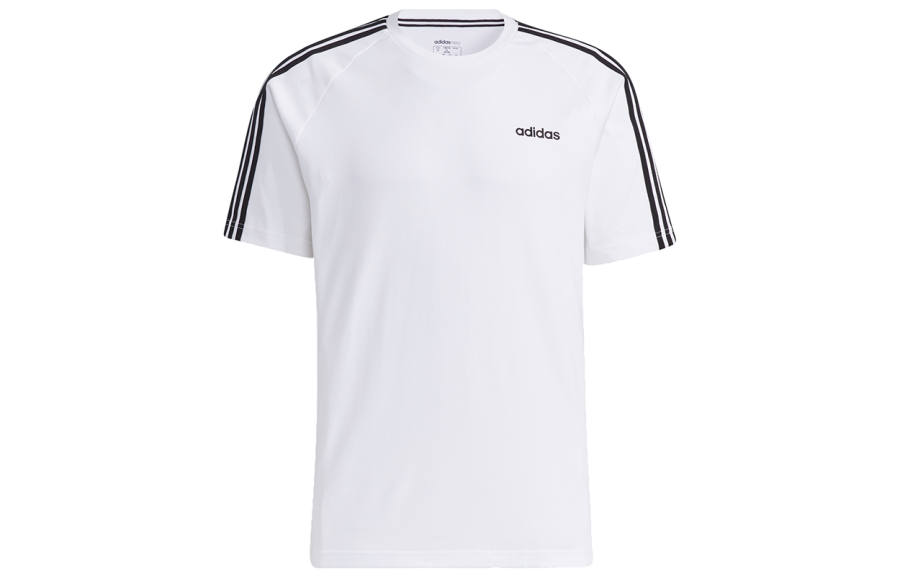 Adidas Neo T Shirts Men's White Crew Neck Moderate Straight Fit