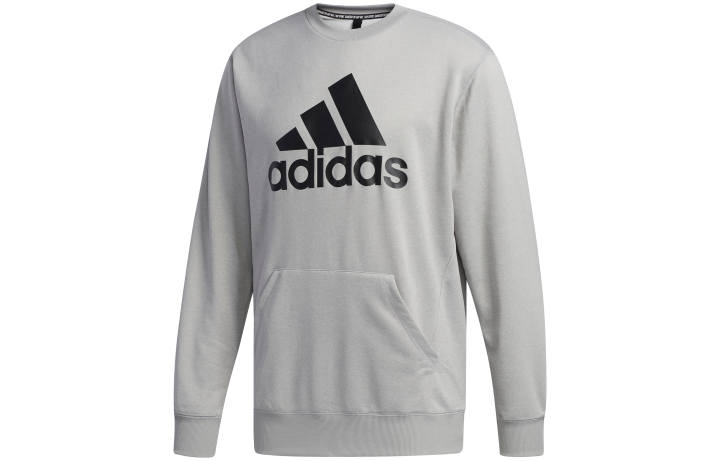 Adidas Adidas Sweatshirts Men's Gray Crew Neck Moderate Regular