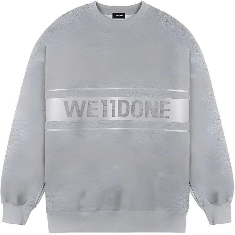 WE11DONE WE11DONE Sweatshirt Unisex Gray